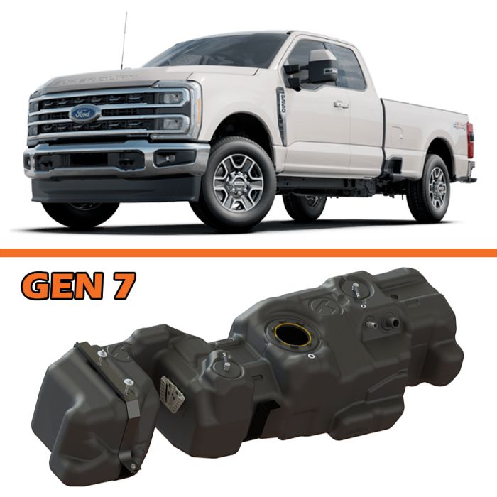 2017-2026 Ford Super Cab, Long Bed Power Stroke Diesel Fuel Tank, GEN 7 (7020217x)