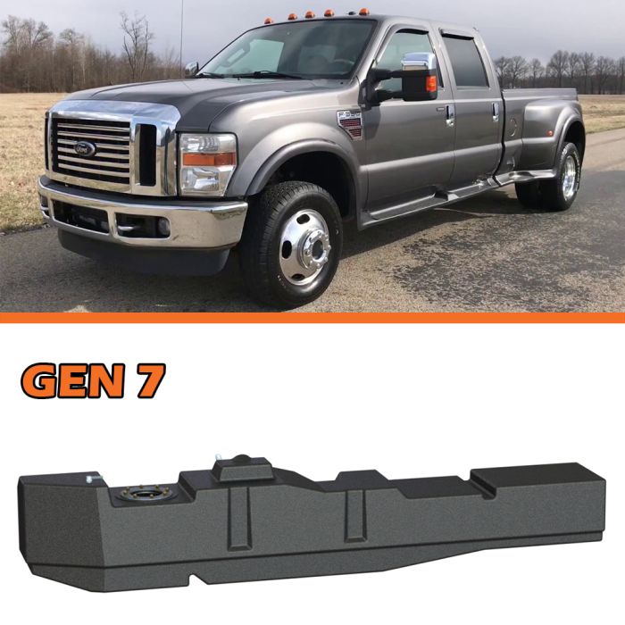 2008-2010 Ford Crew Cab, Long Bed Power Stroke Diesel Fuel Tank, GEN 7 (7020308)
