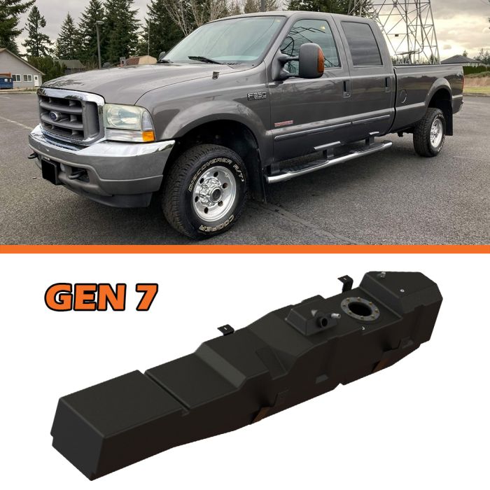 1999-2007 Ford Crew Cab, Long Bed Power Stroke Diesel Fuel Tank, GEN 7 (7020399)